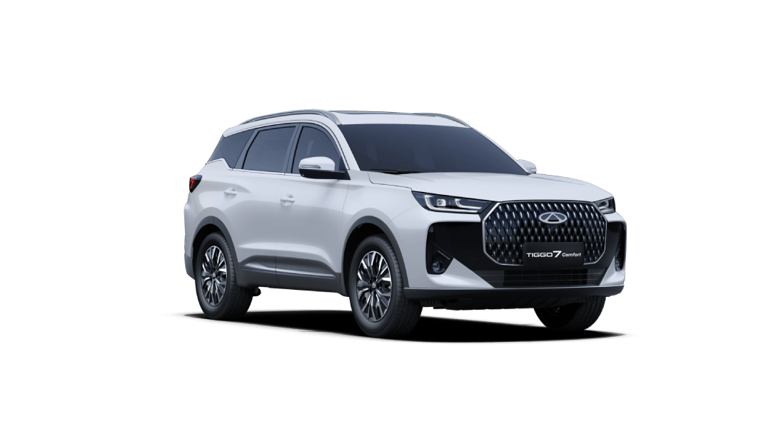 chery-tiggo-7-comfort-premium-suv-deneyimi-inci-beyazi Futbol coşkusu ve aile yolculukları için üst düzey güvenlik sunan geniş yapılı yeşil renkli Chery TIGGO 8 SUV modeli.