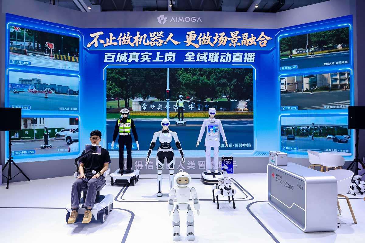 Chery AiMOGA yeni nesil robotik teknolojileri sunum sahnesi
